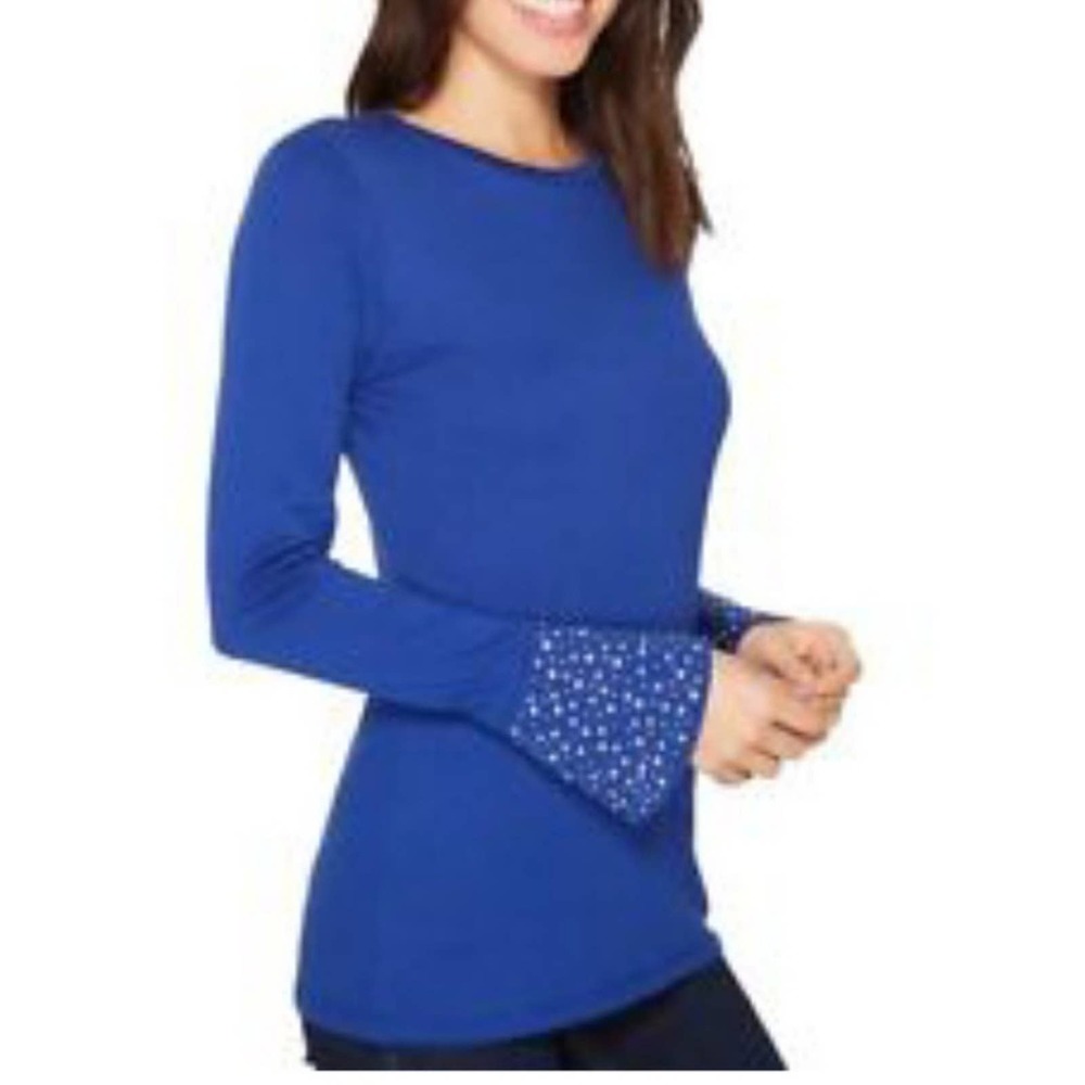 MICHAEL MIchael Kors Top with Bell Sleeves; Stud Cuff Detail ~ Small ~ NWT / NEW